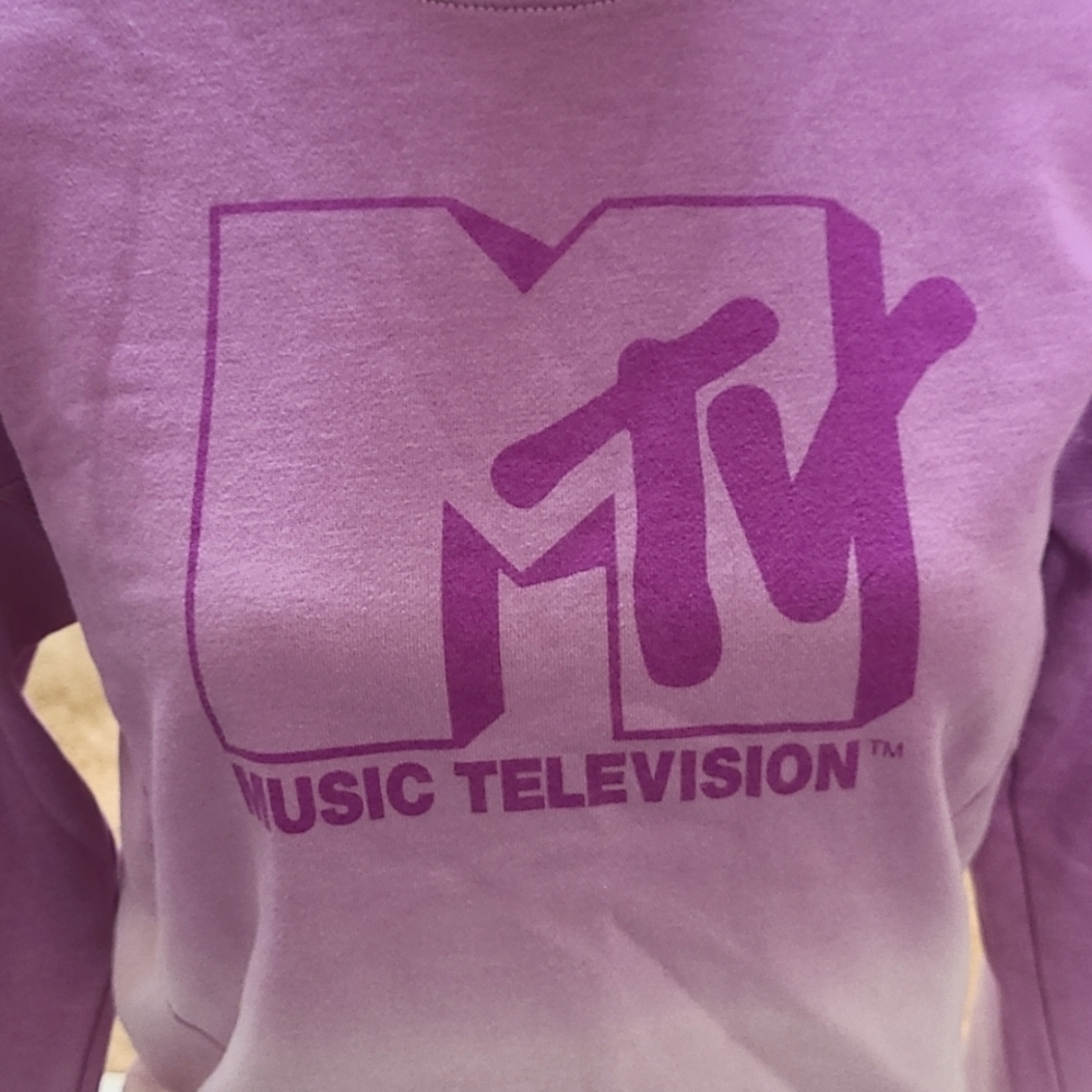 Ladies MTV crop sweatshirt Size Small - Picture 3 of 10